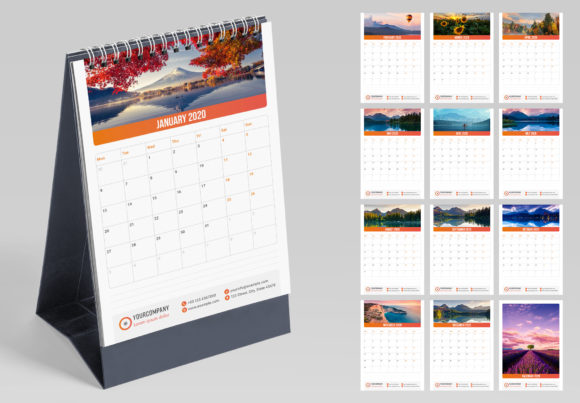 Download Vertical Desk Calendar - Premium Resources