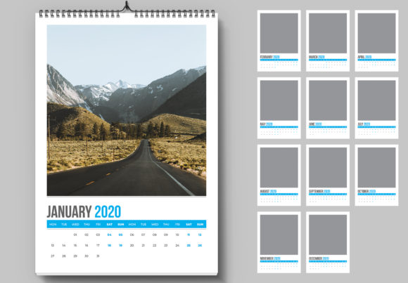 Download Wall Calendar PSD File - Premium Bundle